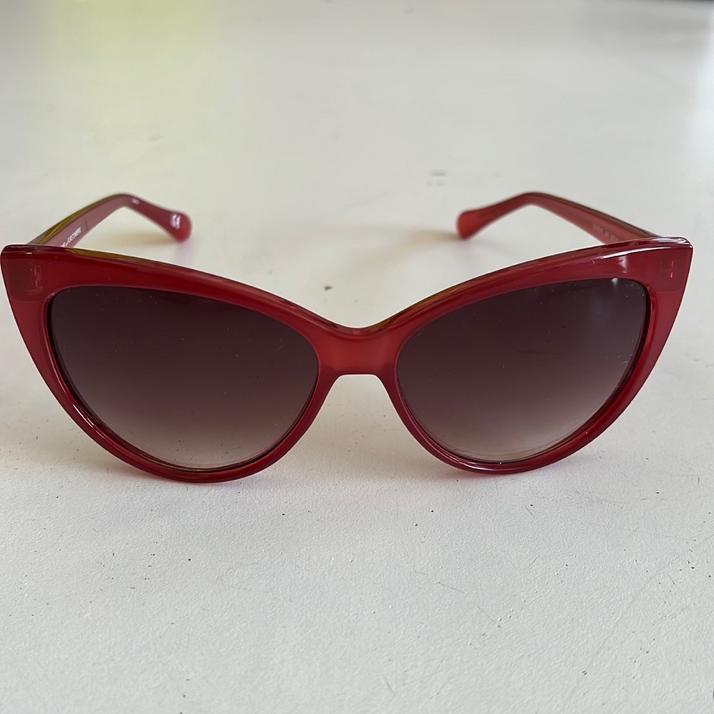 Diane Von Furstenberg Red Sunglasses Cat Eye
